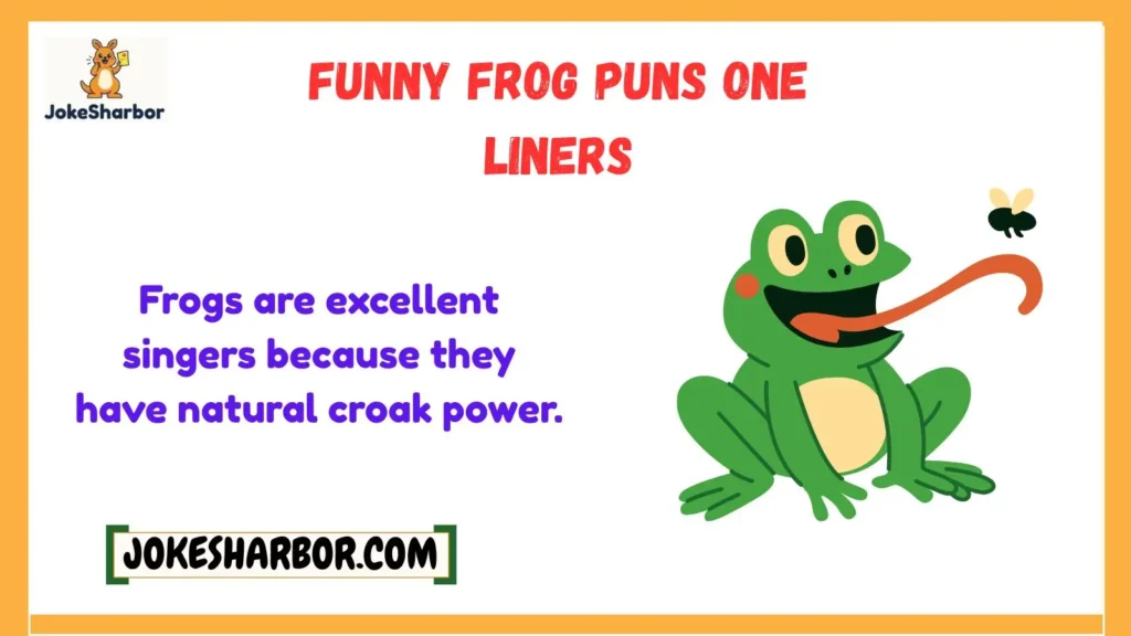 Funny Frog Puns One Liners