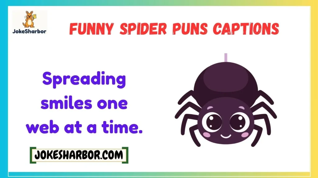 Funny Spider Puns Captions