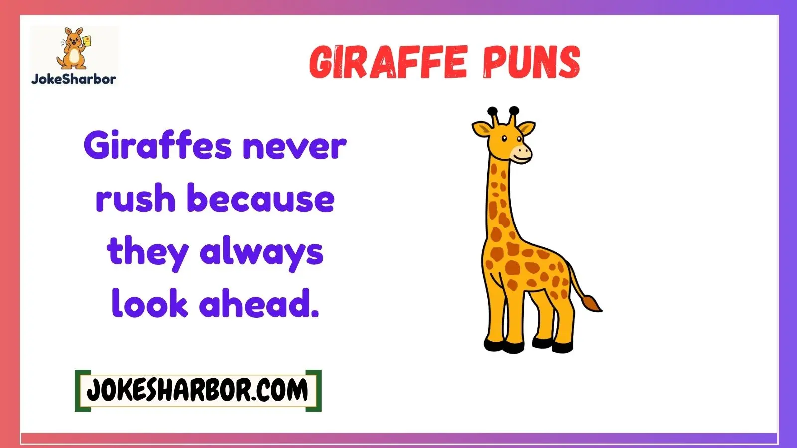 giraffe puns