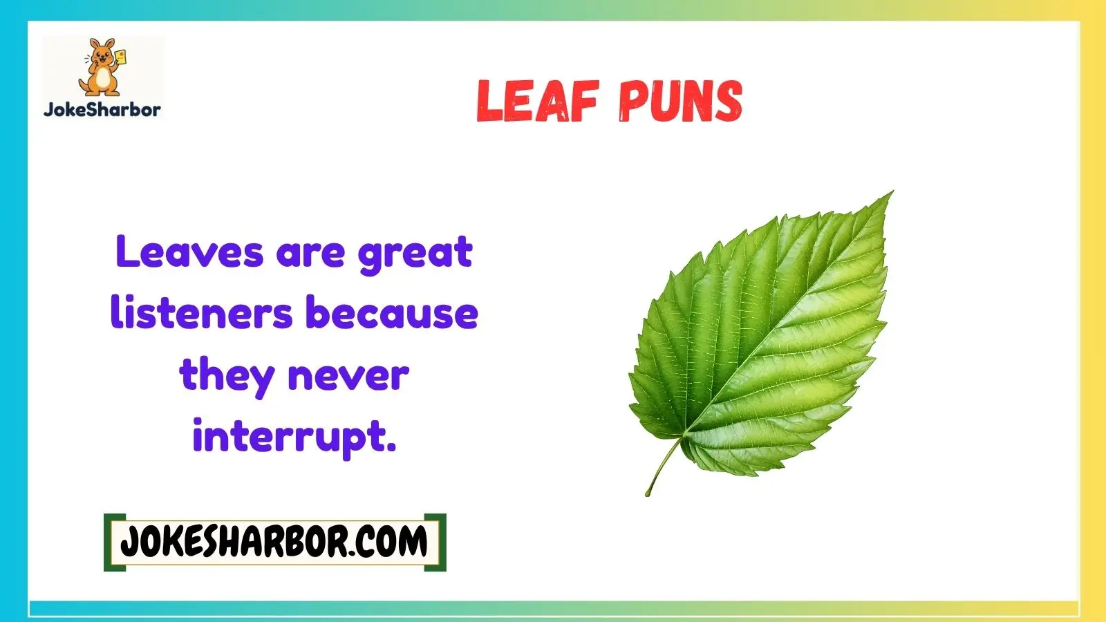 leaf puns