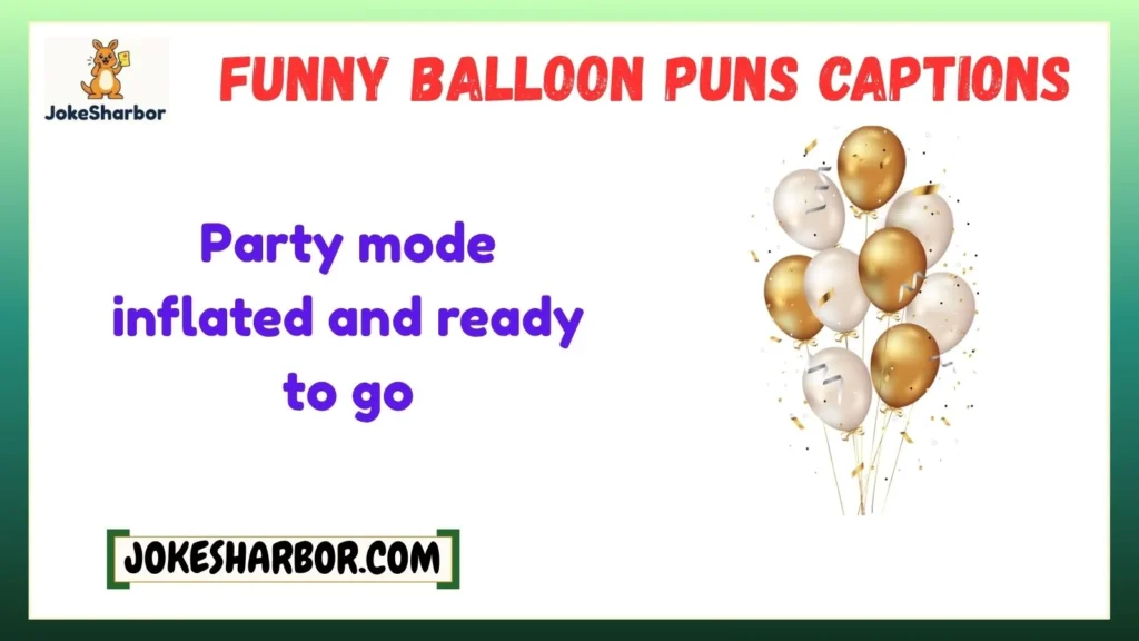 Funny Balloon Puns Captions